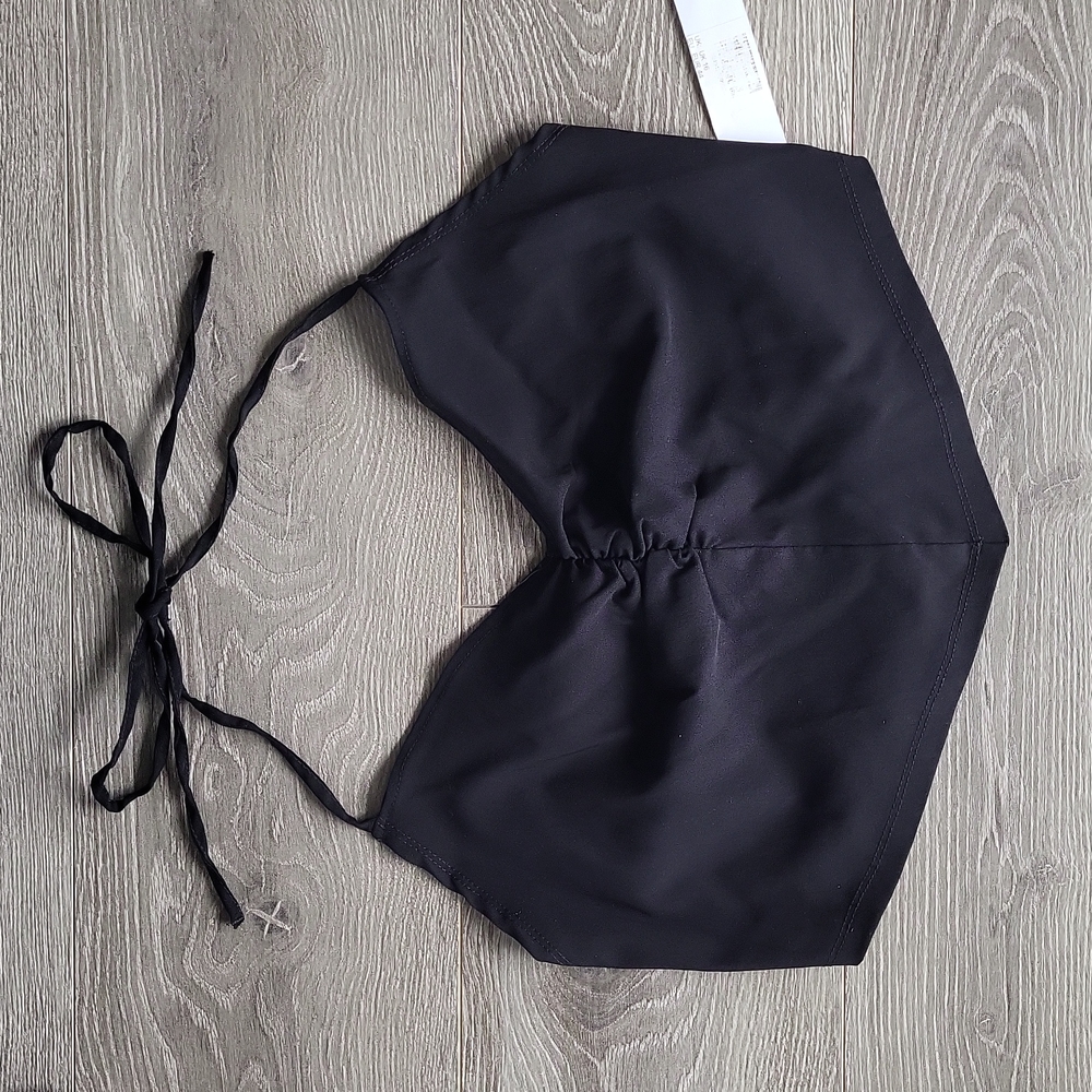 Topshop Black Strappy Crop - 12